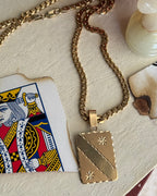 Vintage 14k Yellow Gold Flat Curb Chain