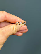14k Yellow Gold Oval Bezel Set Natural Diamond Ring