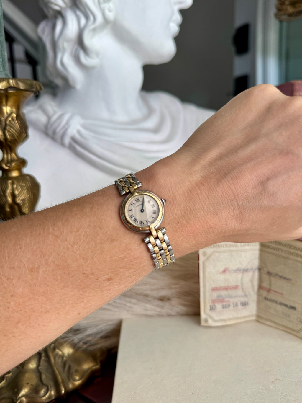 Vintage Cartier Panthére Vendome Two-Row Watch