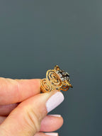 14k Yellow & White Gold Vintage Two-Tone Ring