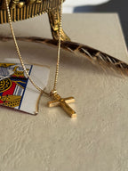 Vintage 14k Starburst Cross