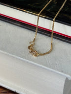Vintage 14k Yellow Gold Box Chain (Spring Ring Clasp)