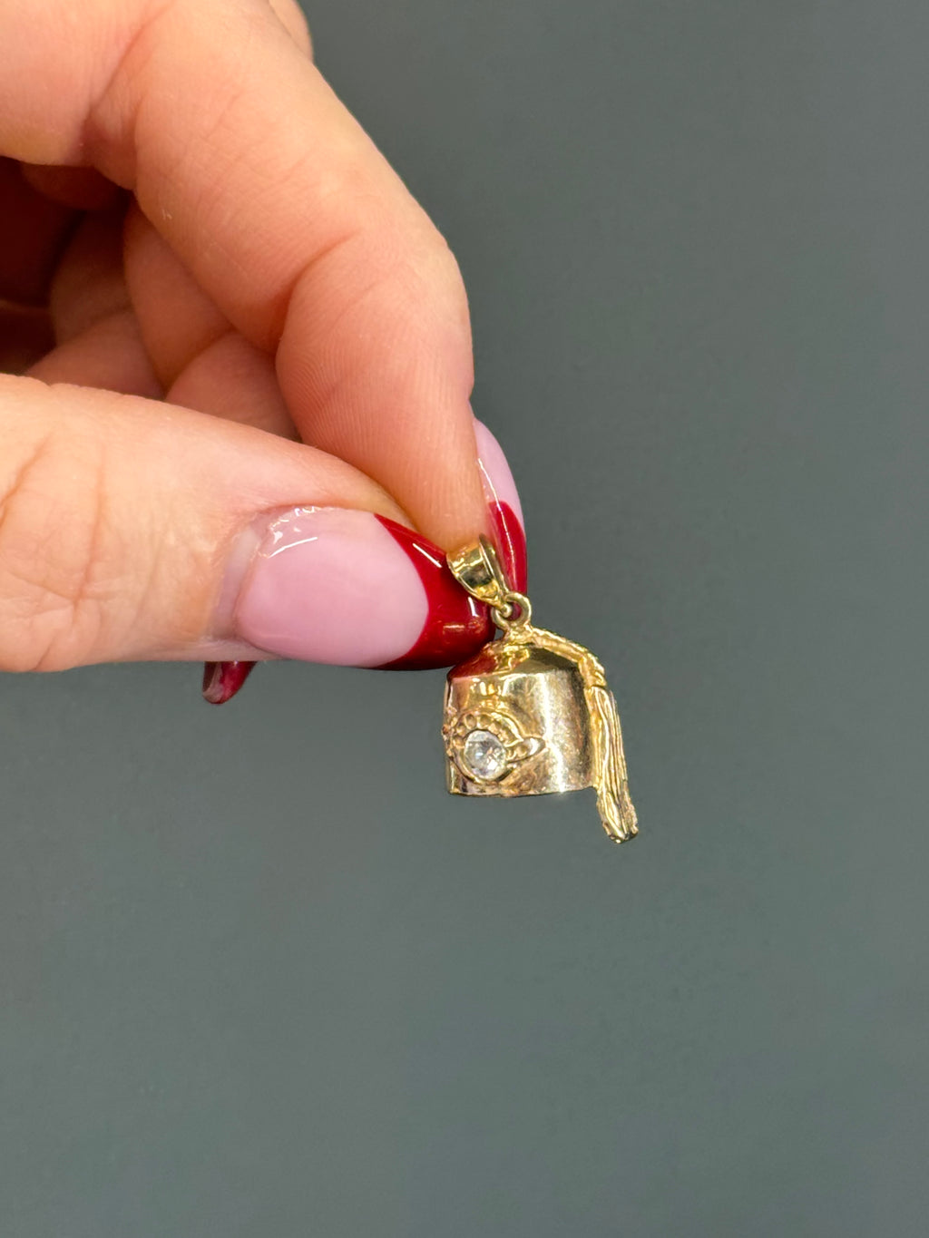 Vintage 14k Masonic Shriner’s Hat Charm
