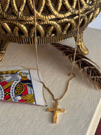 Vintage 14k Starburst Cross