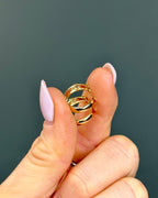 14k Yellow Gold “Daily” Natural Diamond Hoops
