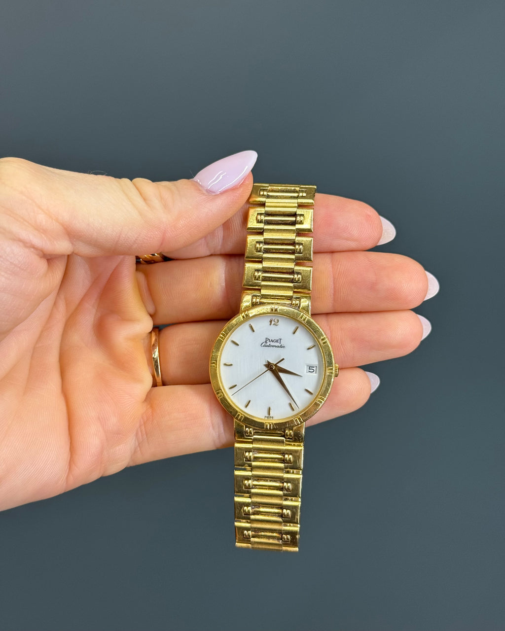 Original Vintage Piaget 1990s “Dancer” 18k Yellow Gold 31 mm 100 grams