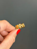 Fancy Swirl Ring 18k Yellow Gold