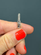 14k WG Natural Diamond Modern Tennis Necklace
