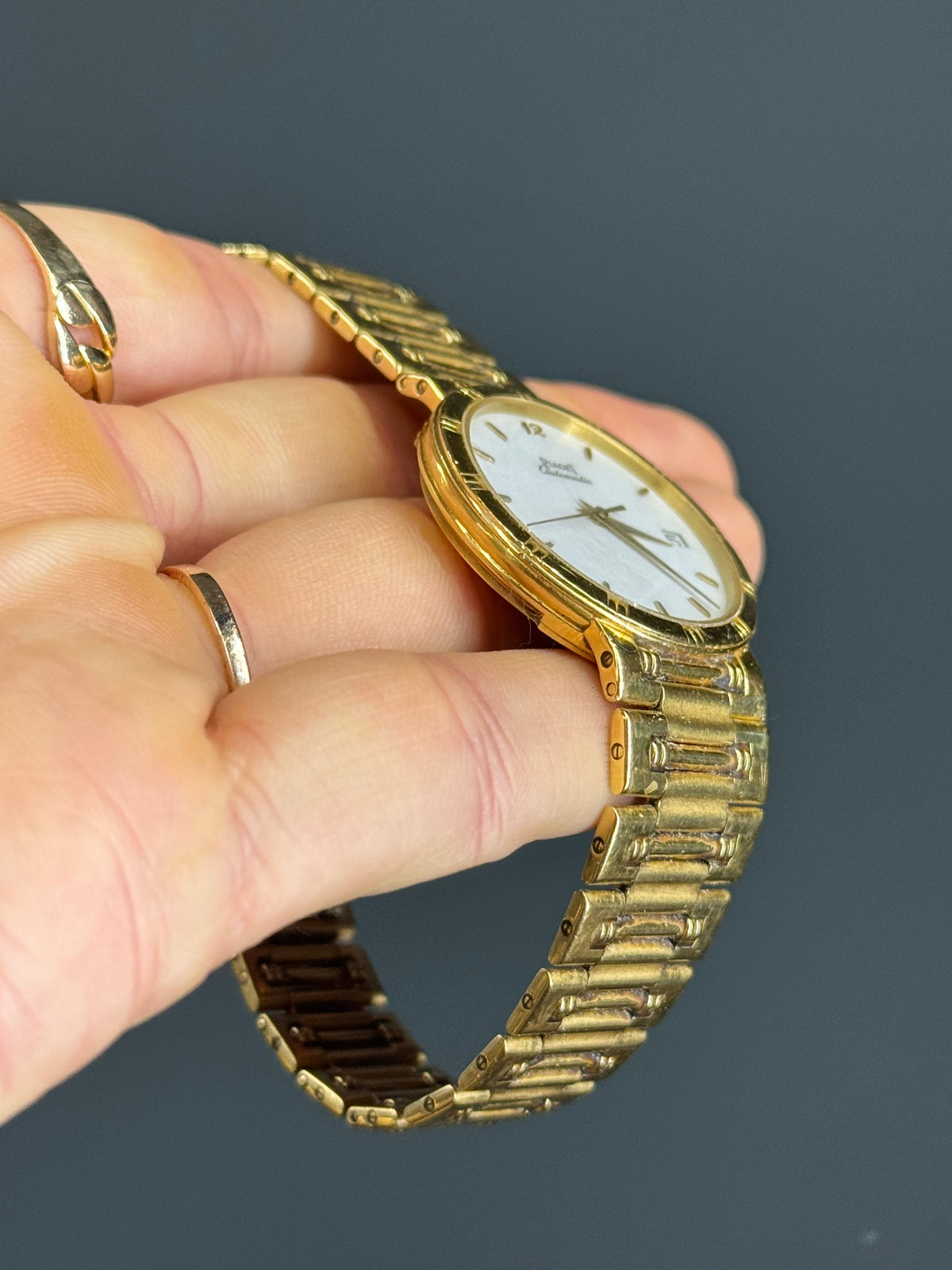 Original Vintage Piaget 1990s “Dancer” 18k Yellow Gold 31 mm 100 grams