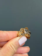 14k Yellow & White Gold Vintage Two-Tone Ring