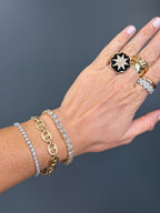 Exquisite Natural Diamond Tennis Bracelet 21.85 cttw 14k yellow gold