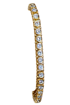 14k Yellow Gold 3.33 Carat Natural Diamond Bracelet