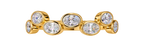 14k Yellow Gold Oval Bezel Set Natural Diamond Ring