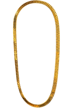 Vintage Solid 14k Yellow Gold Flat Franco Chain