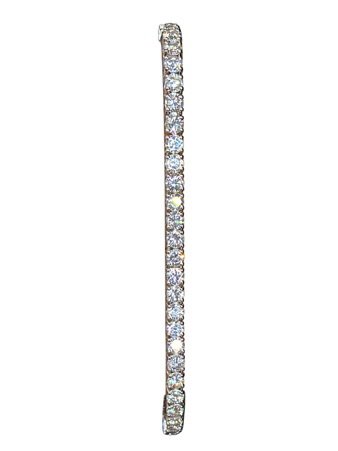 14k White Gold Natural Diamond Tennis Bracelet 5.37 carats