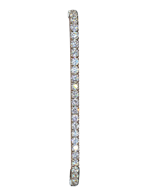 14k White Gold Natural Diamond Tennis Bracelet 5.37 carats