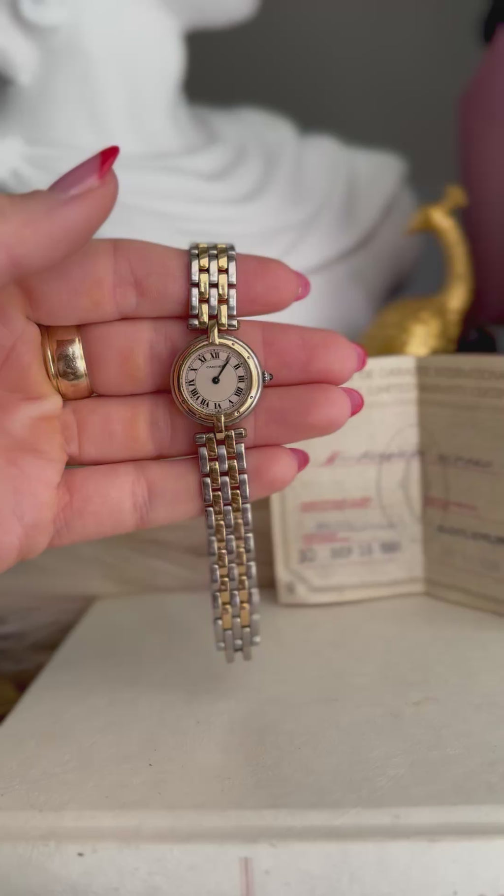 Vintage Cartier Panthére Vendome Two-Row Watch