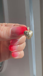 Vintage 14k Yellow Gold "Puffy" Heart Charm