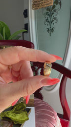 Vintage 14k Yellow Gold Diamond Accent Ring